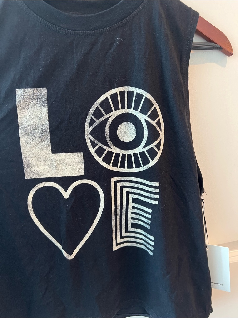 Spiritual Gangster Black 'LOVE' Graphic Tank - Picture 10 of 16